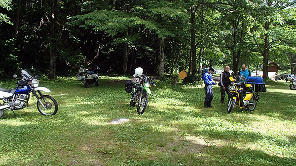 撤収時の天気は相変わらず晴れ